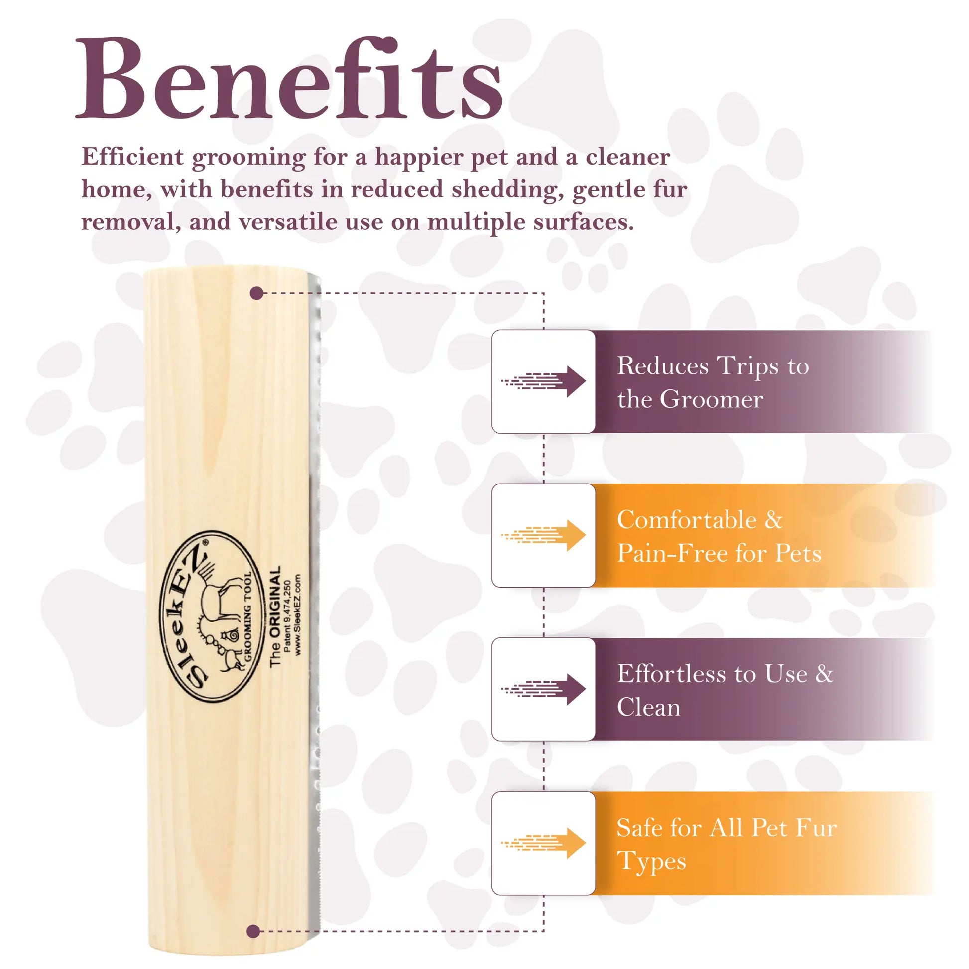 Sleekez Horse Brush for Shedding & Grooming, Deshedding Tool for Short & Long Haired Horses